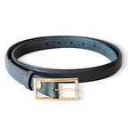 Gray Floater Leather Belt