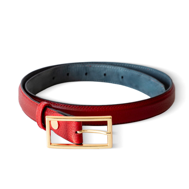 Red Leather Belt