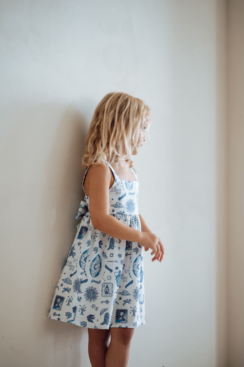 Ava Dress in Celestial Print