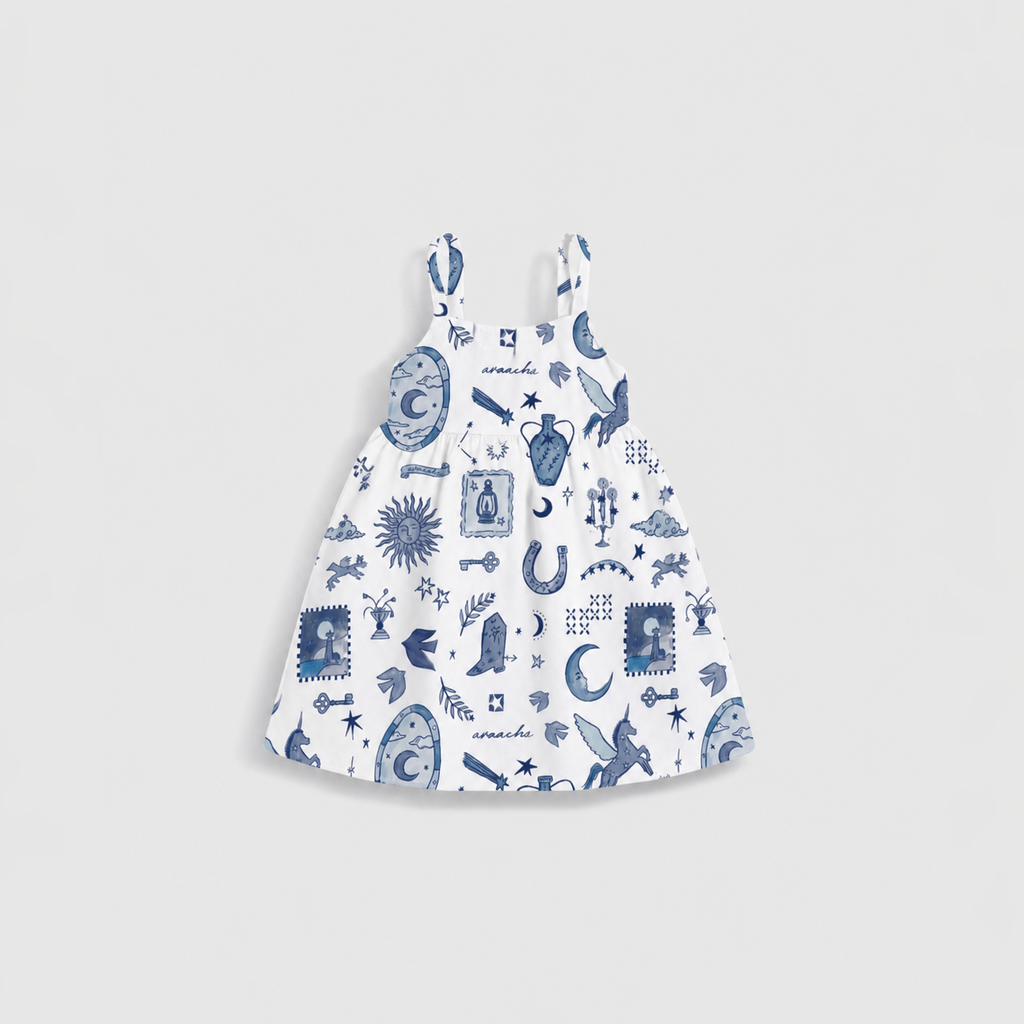 Ava Dress in Celestial Print