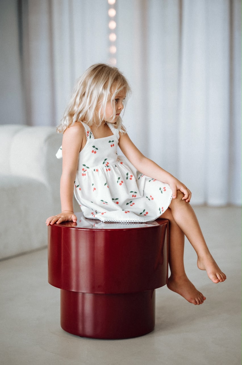 Ava Dress in Cherry Pop Print