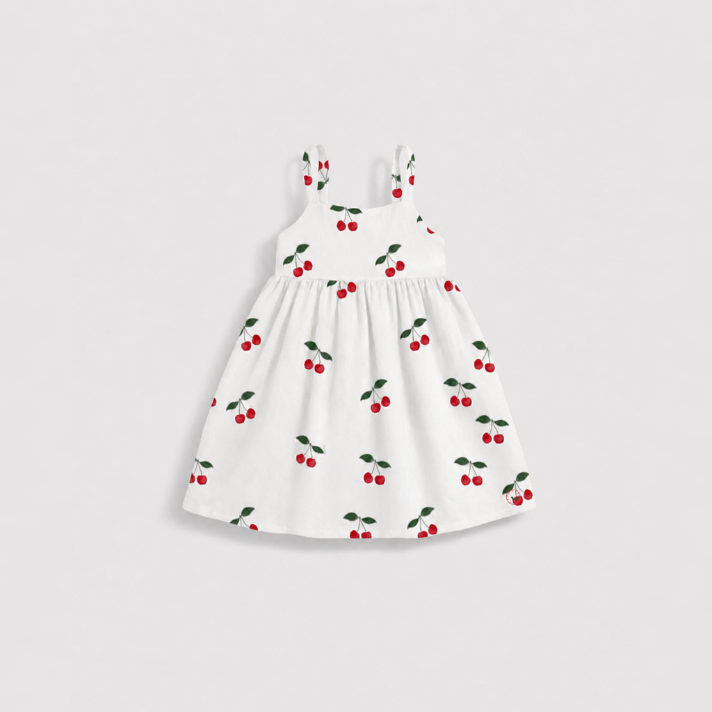 Ava Dress in Cherry Pop Print