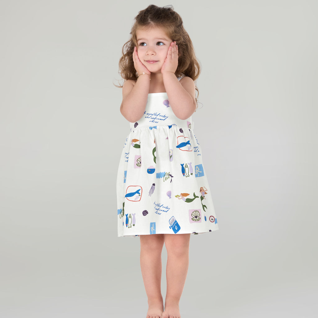Ava Dress in Sirena Print