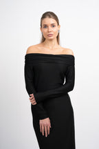 Demi Black Long Dress