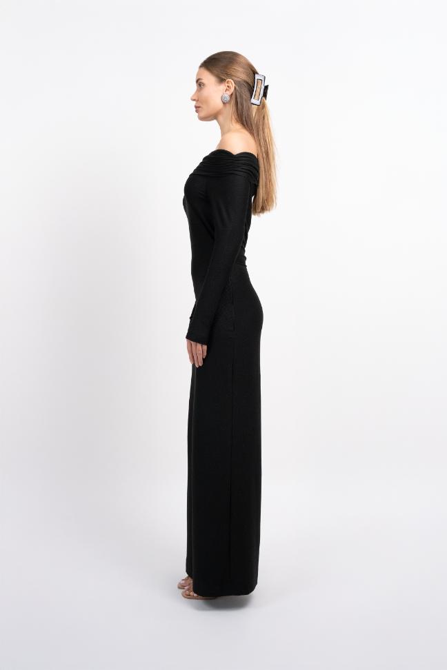 Demi Black Long Dress