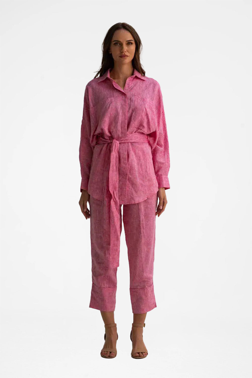 Safari Pink Linen Set