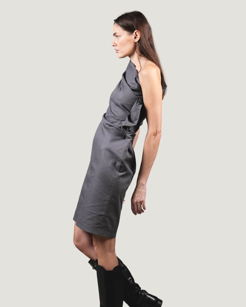 Hazel Asymmetrical Midi Dress