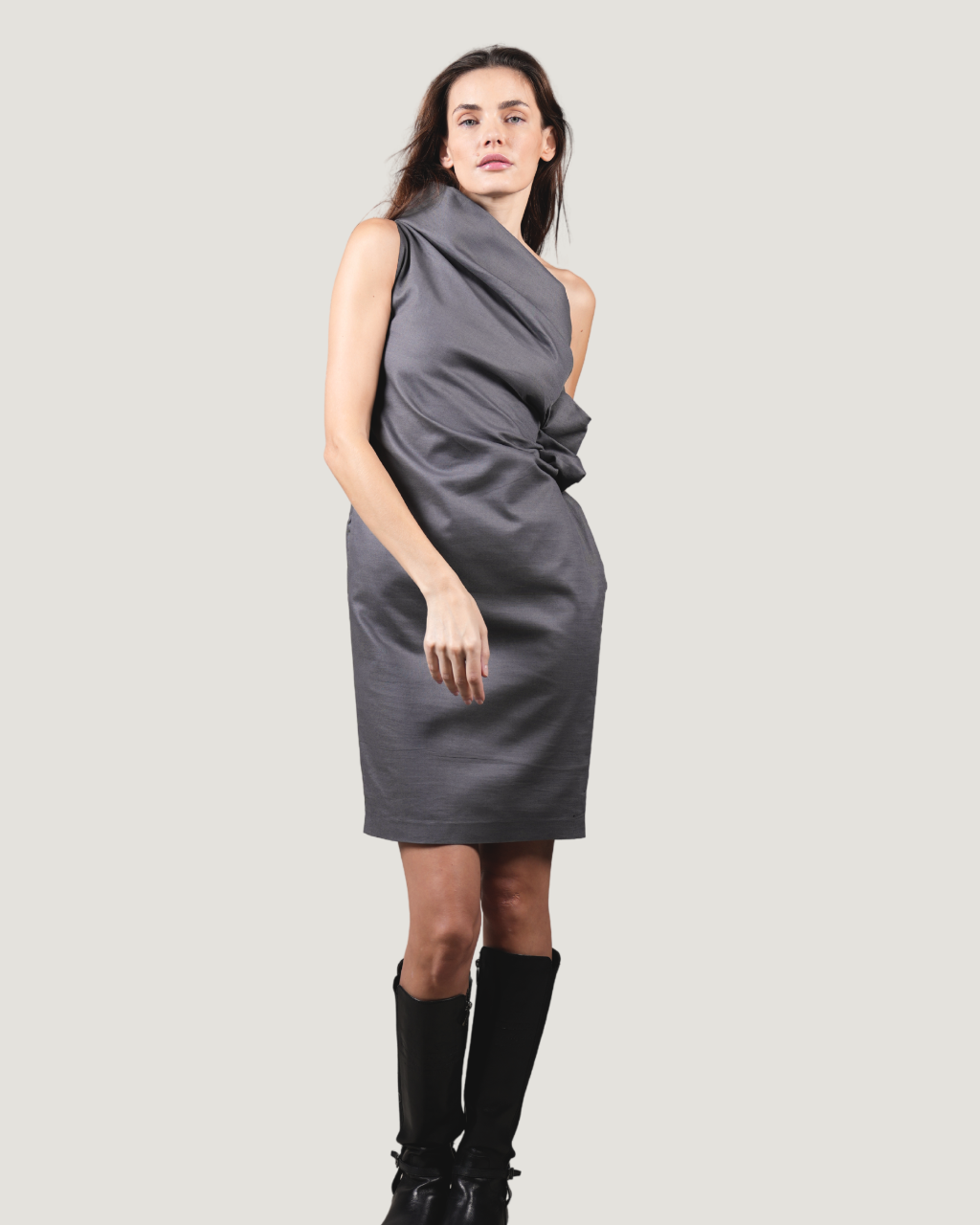 Hazel Asymmetrical Midi Dress