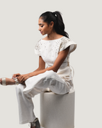 Riviera Chaotic Shoulder Top