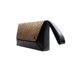 Persia Leather Shoulder Bag | Black-Gold