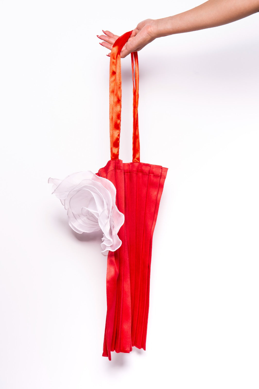 Limnos Sand Dunes - Red Pleated Tote Bag