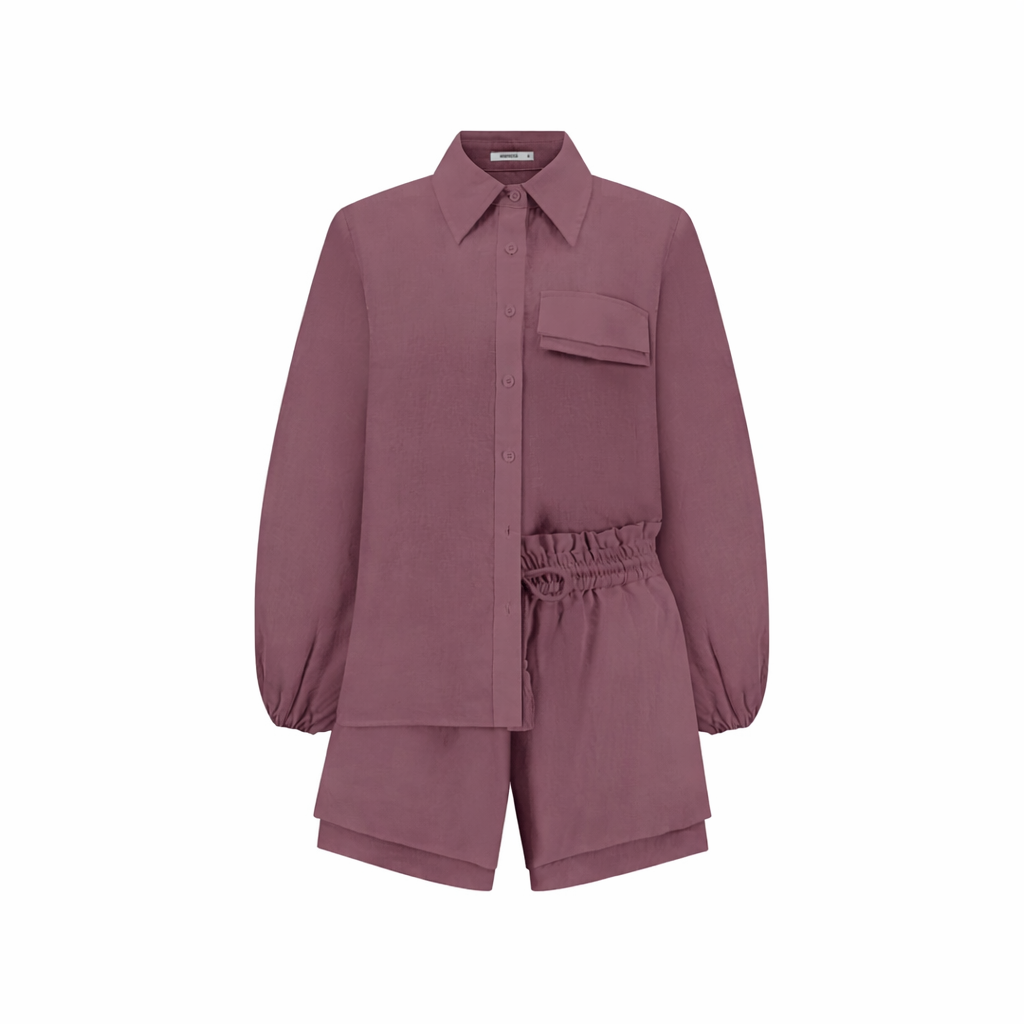 SHIRT & SHORTS VICTORIA | LINEN SET