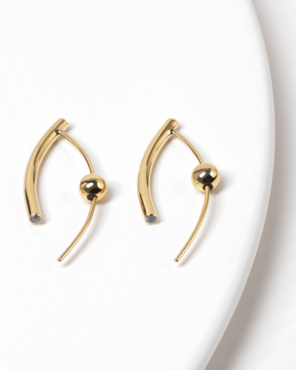 PIA Dot Sapphire Earrings (S)