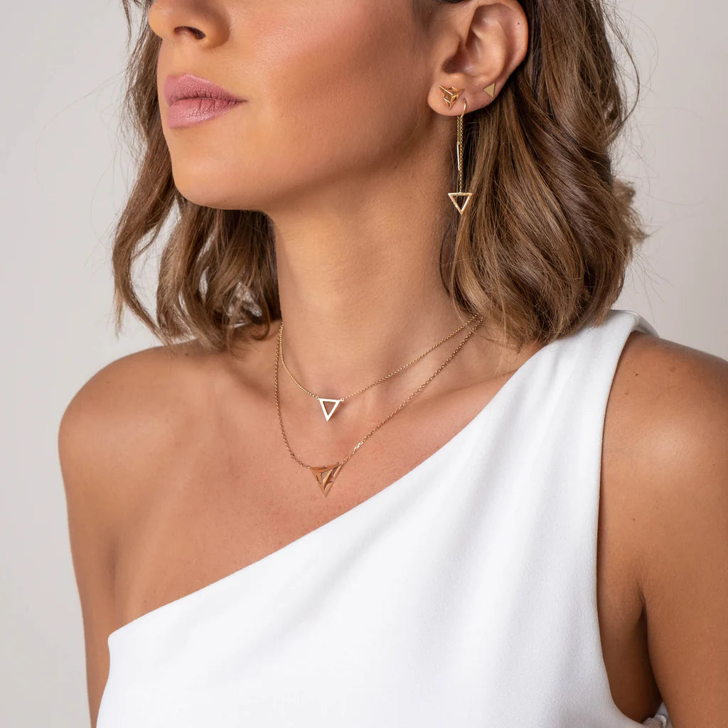 Pyramid Monogram Pendant