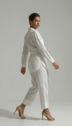 Safari off White Linen Set