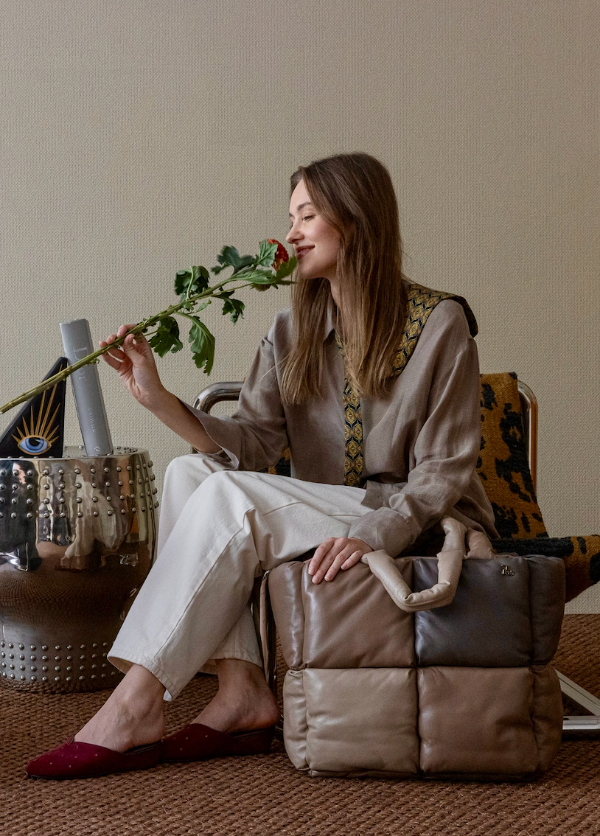 Chess Leather Shoulder Bag - Multicolour