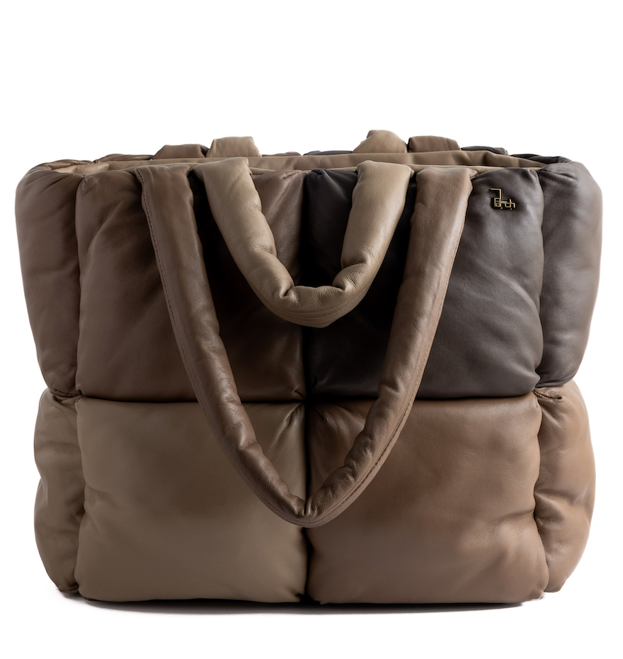 Chess Leather Shoulder Bag - Multicolour