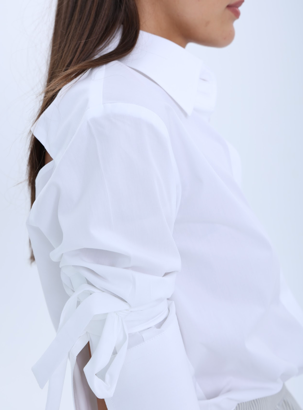 Slit Back 3/4 Sleeve Shirt