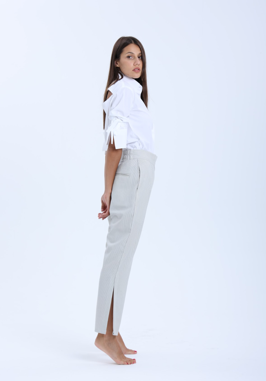 Slit Back 3/4 Sleeve Shirt