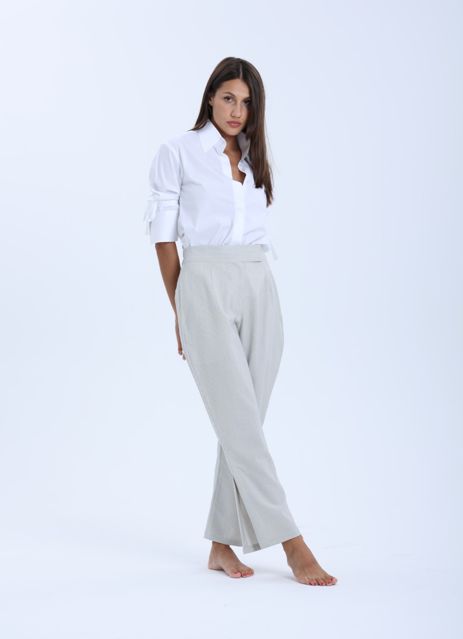 Slit Back 3/4 Sleeve Shirt