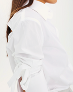 Slit Back 3/4 Sleeve Shirt