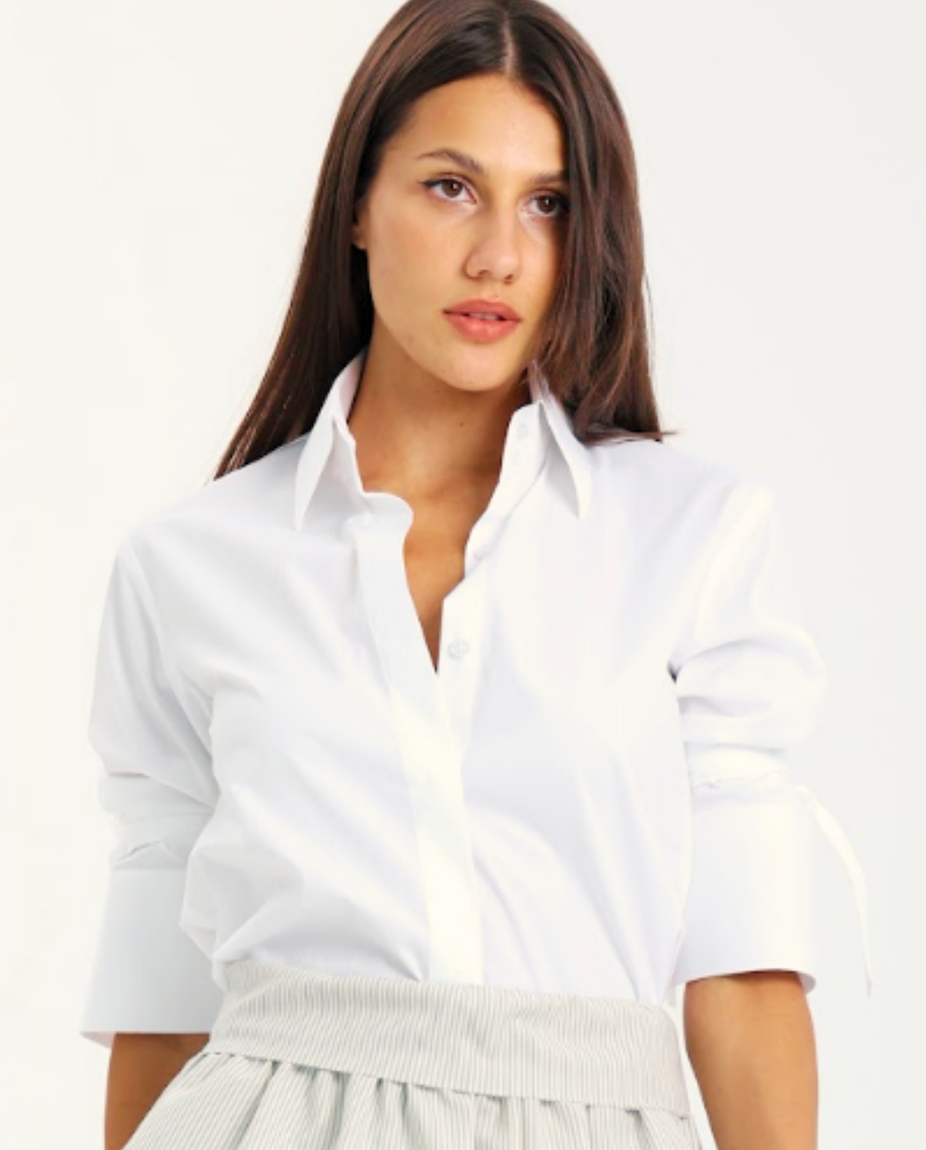 Slit Back 3/4 Sleeve Shirt