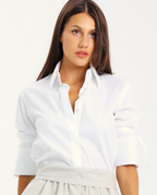 Slit Back 3/4 Sleeve Shirt