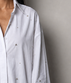RDS Classic Oversized Crystal Shirt - White