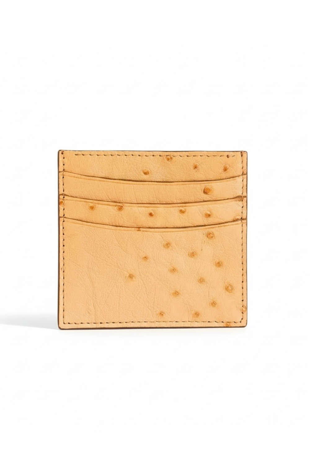 Ostrich Leather Cardholder | Black No1