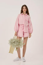 SHIRT & SHORTS VICTORIA | LINEN SET