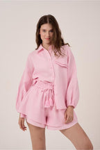 SHIRT & SHORTS VICTORIA | LINEN SET