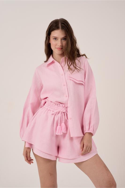 SHIRT & SHORTS VICTORIA | LINEN SET