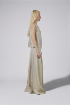 Double Layer Pure Linen Top Blush