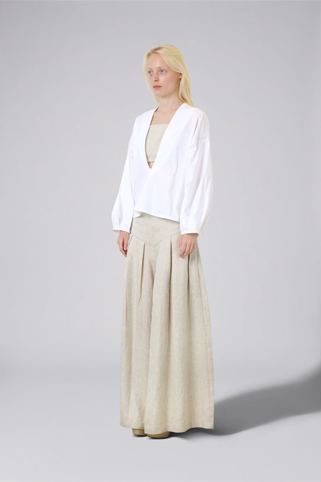 Deep Neckline Blouse