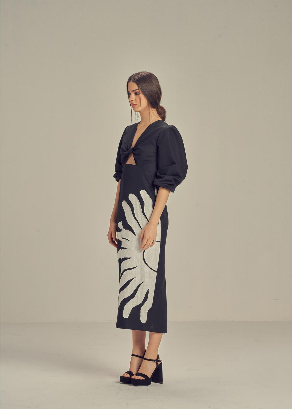 Sun & Moon Dress | Balck