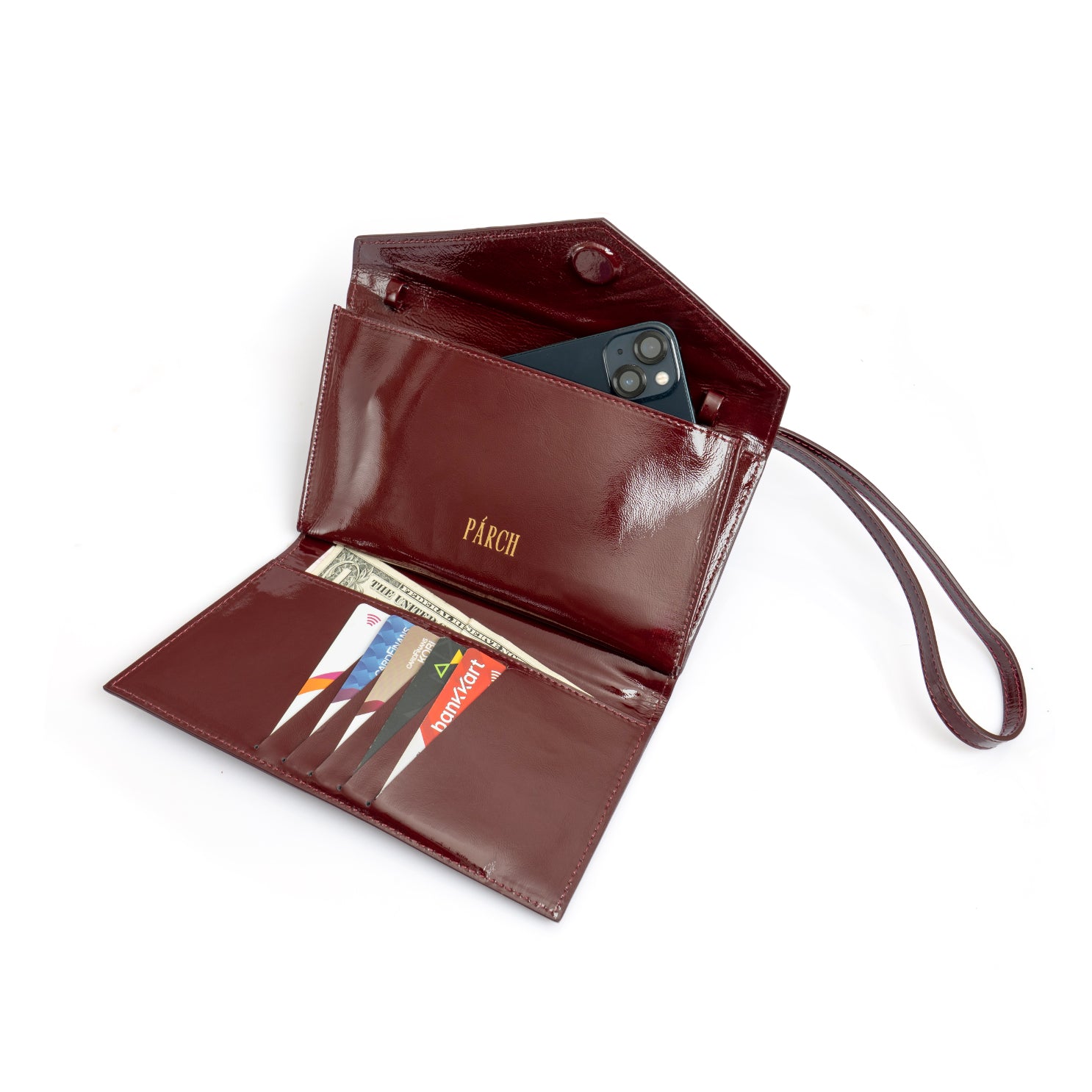 Diamond Leather Bag | Red