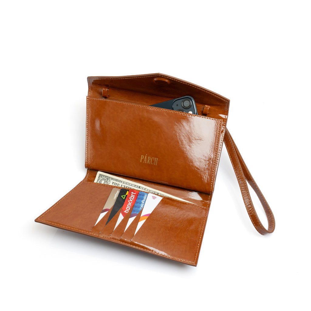 Diamond Leather Bag | Brown