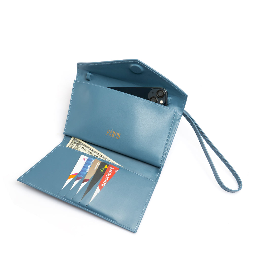 Diamond Leather Bag | Blue