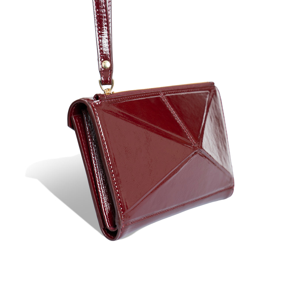 Diamond Leather Bag | Red