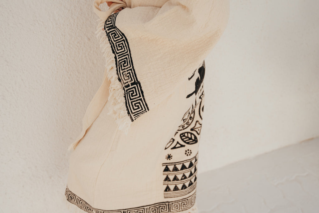 COTTON KAFTAN - GREEK DESIGN