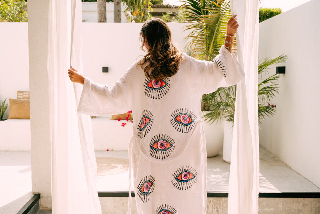 MUSLIN KAFTAN- NEON NAZAR