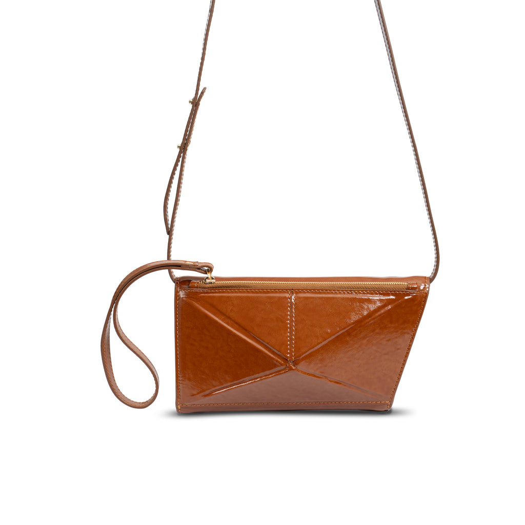 Diamond Leather Bag | Brown