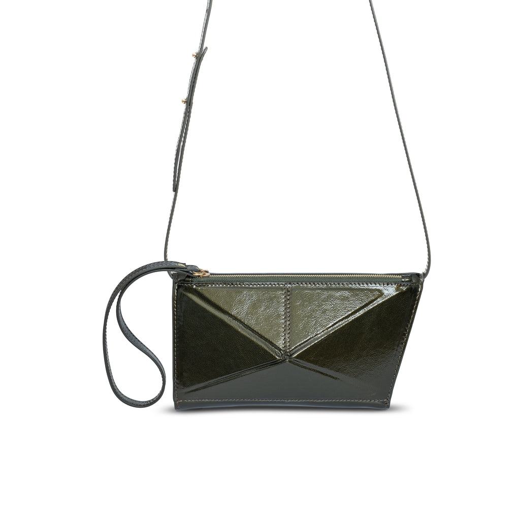 Diamond Leather Bag | Green