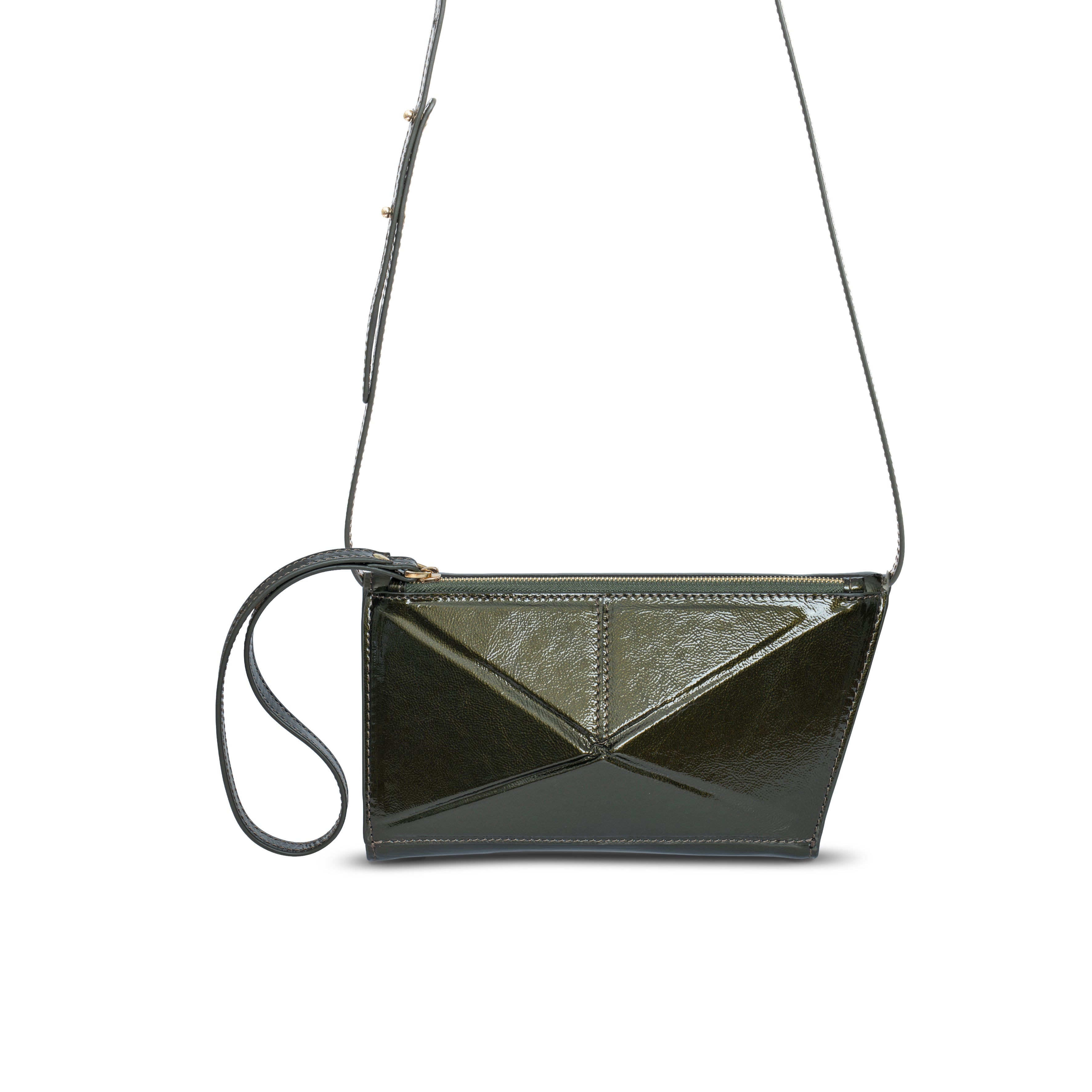 Diamond Leather Bag | Green